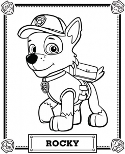 PAW Páginas de coloração de patrulhas para crianças