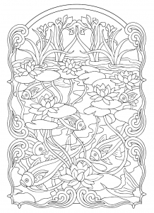 Coloriage de Peixes à imprimer