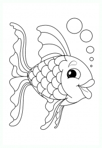 Imagem de Peixes para descarregar e colorir