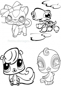 Desenho gratuito da Petshop para imprimir e colorir