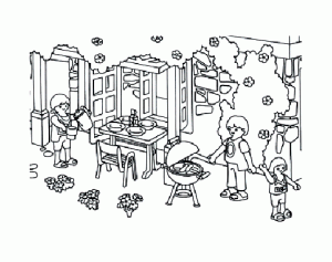 Página de para colorir e imprimir para crianças : Simple Dibujos para colorear gratis de playmobils para descargar