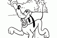 Páginas de Pluto para colorir e imprimir para crianças