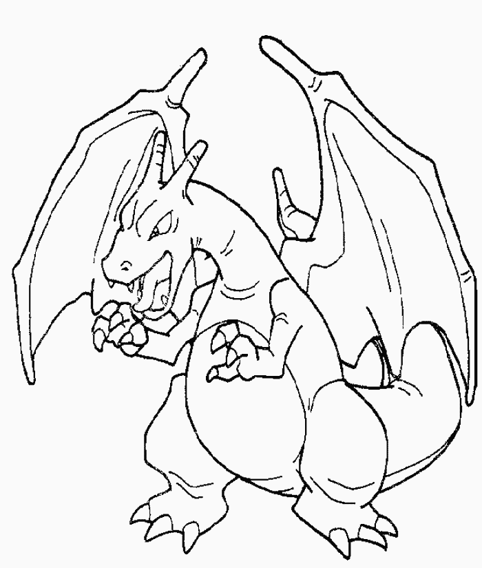 Dibujos Para Colorear - Pokemon Dragón - Supercolored