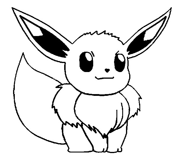 Eevee normal para colorir