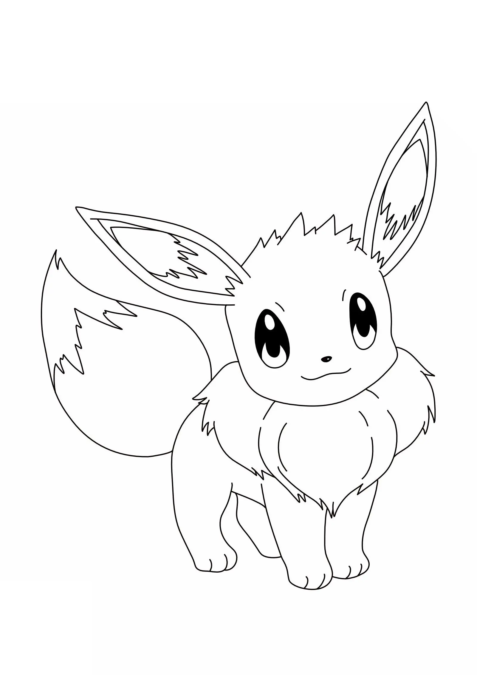 Evoli : Colorir para crianças (Todas as páginas para colorir com Pokémon)