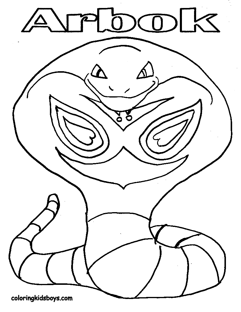 Desenhos do Pokemon para colorir