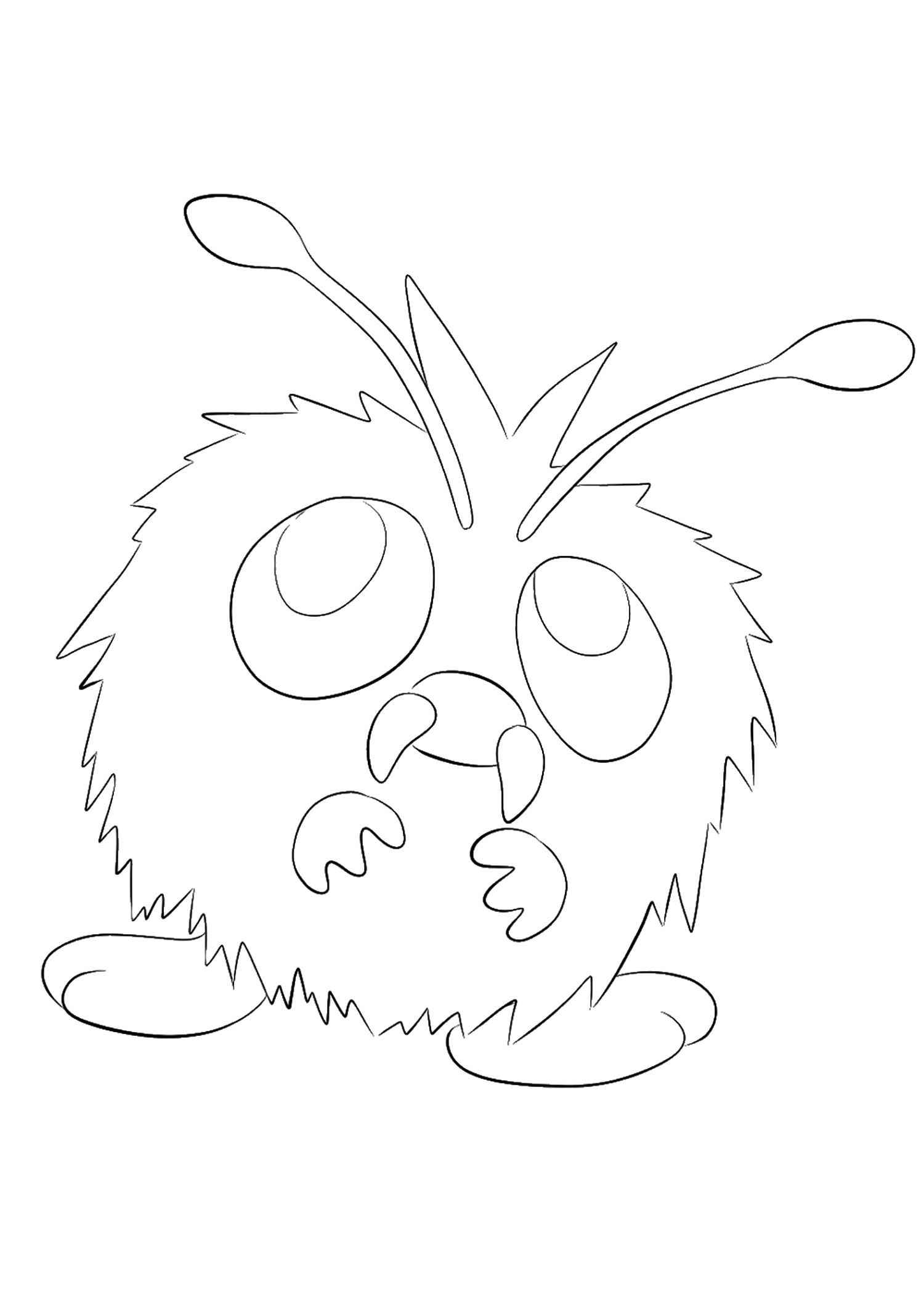 <b>Mimitoss</b> (No.48): Pokémon Geração I (Página de Todas as páginas para colorir com Pokémon para colorir e imprimir para crianças)