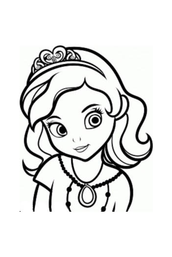 Desenhos para Colorir Princesinha Sofia