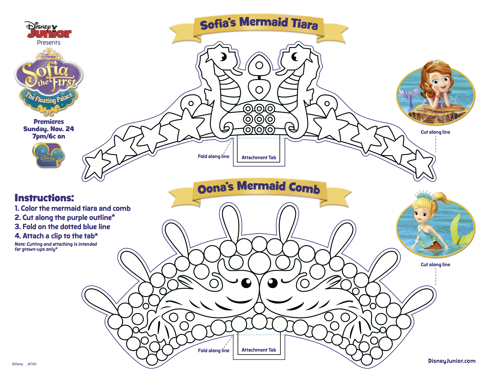 Páginas de coloração gratuita da Princesa Sofia (Disney) Princesa