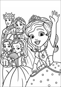 A Princesa Sofia e a sua família real