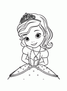 Princesa Sofia (Disney) páginas de coloração grátis para descarregar