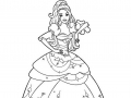 Imagem de princesa para descarregar e colorir