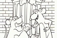 Páginas de Ratatui (Ratatouille) para colorir e imprimir para crianças