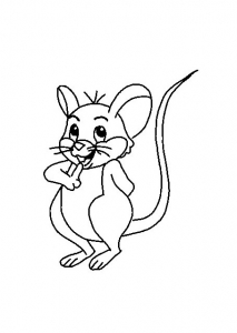 Imagem da Rato para descarregar e colorir