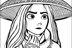 Páginas de Raya e o Último Dragão para colorir e imprimir para crianças