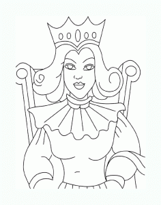 Páginas de colorir Rei e Rainha para imprimir de graça