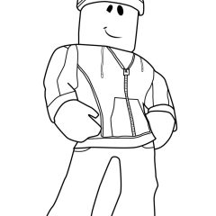 Páginas de Roblox para colorir e imprimir para crianças