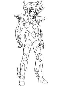 Desenho de Seiya de Pégaso