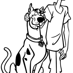 Páginas de Scooby Doo para colorir e imprimir para crianças