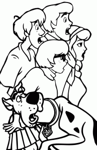 Páginas para colorir Scooby Doo para crianças