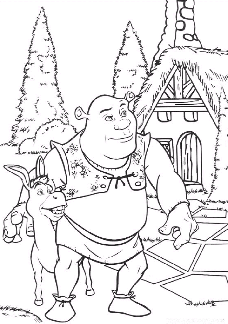 Shrek e o seu amigo burro