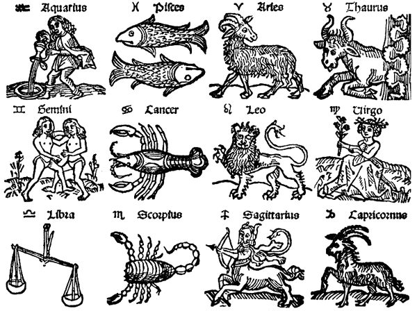 Todos os signos astrológicos num único livro para colorir