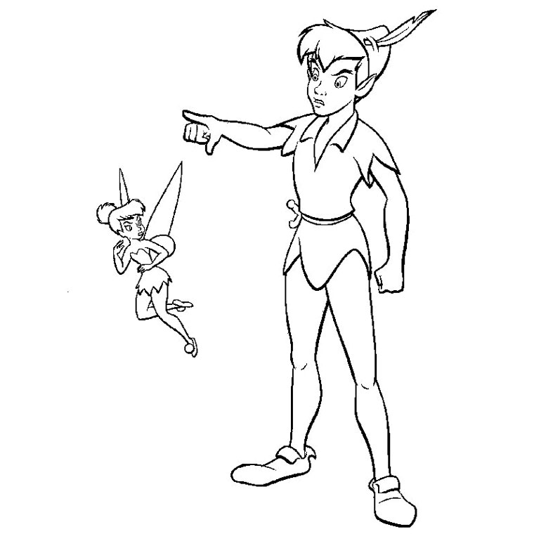 Peter Pan conhece o seu amigo Tinckerbell!