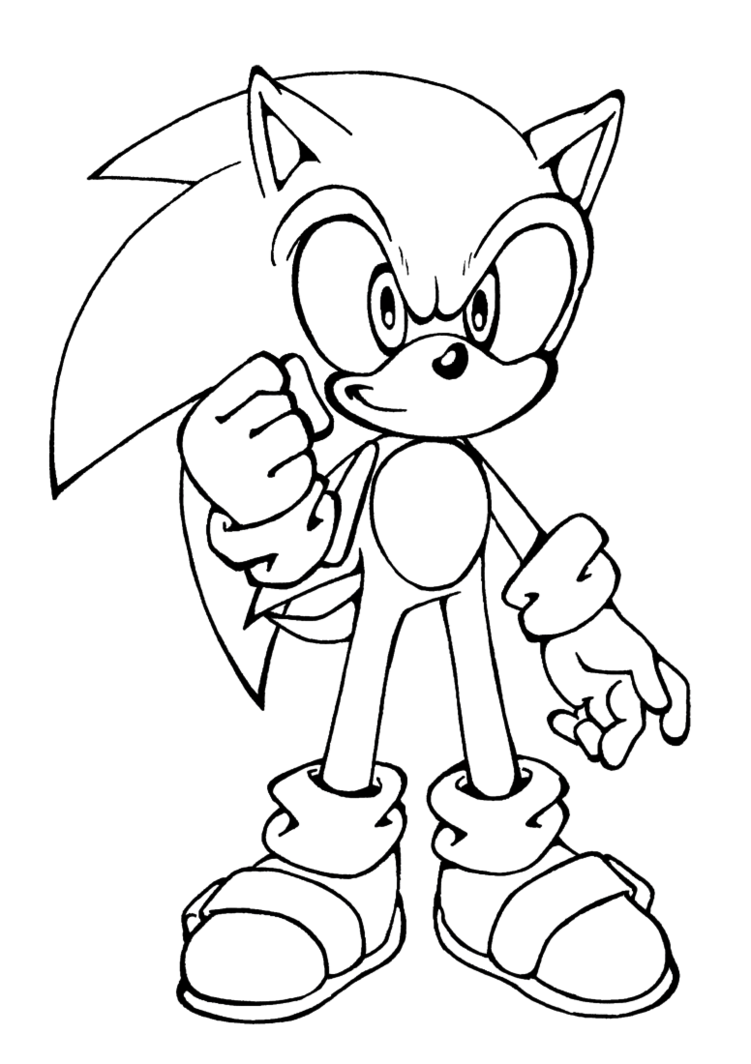 Sonic super rápido para colorir