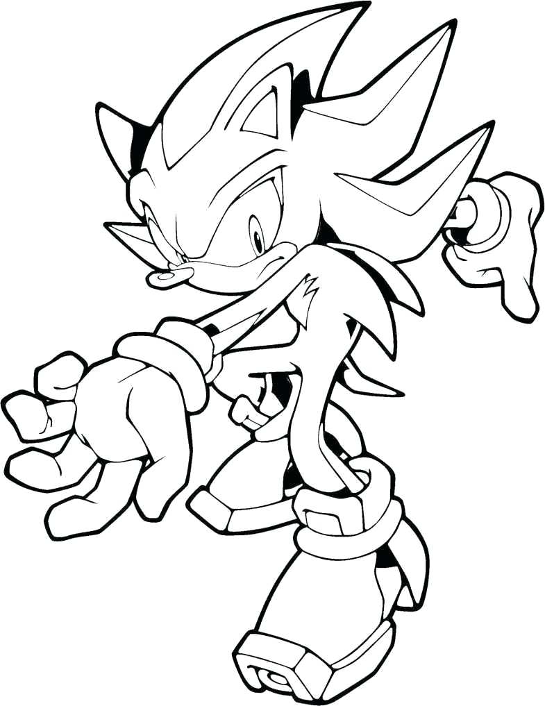 Shadow the hedgehog com Sonic - Sonic - Just Color Crianças : Páginas para  colorir para crianças