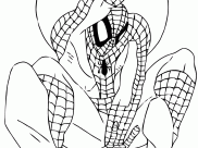 Páginas de Spiderman para colorir e imprimir para crianças