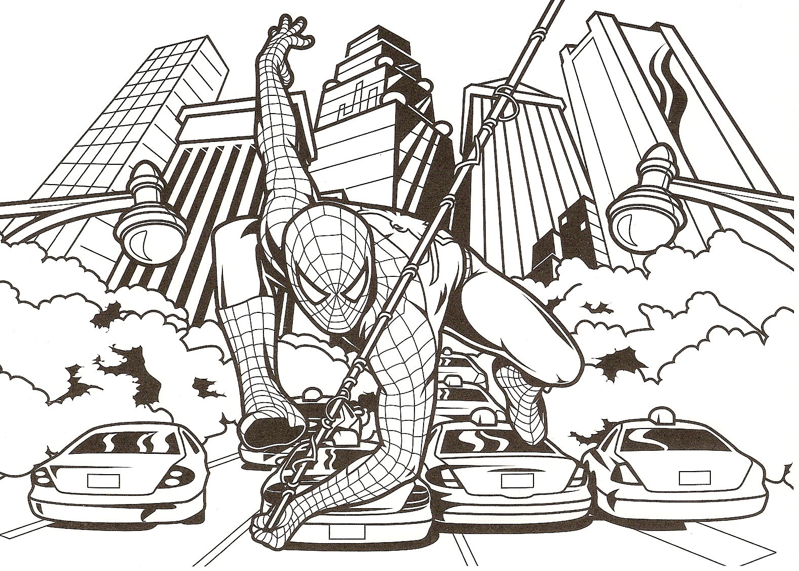 A New York, Spiderman se batalhão contre les brigands