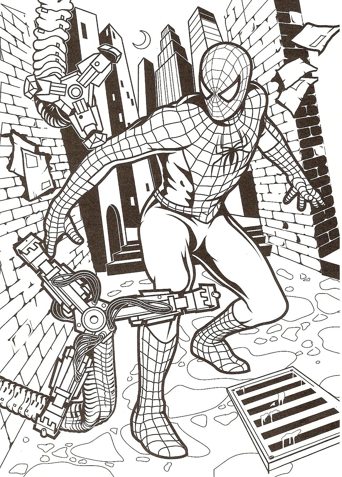 Desenho gratuito do Homem-Aranha para imprimir e colorir - Spiderman - Just  Color Crianças : Páginas para colorir para crianças