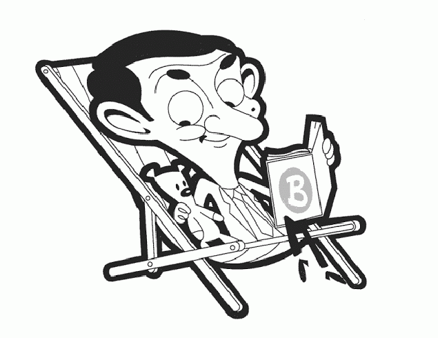 Imagem do Mr. Bean para imprimir e colorir (Sr. Bean)