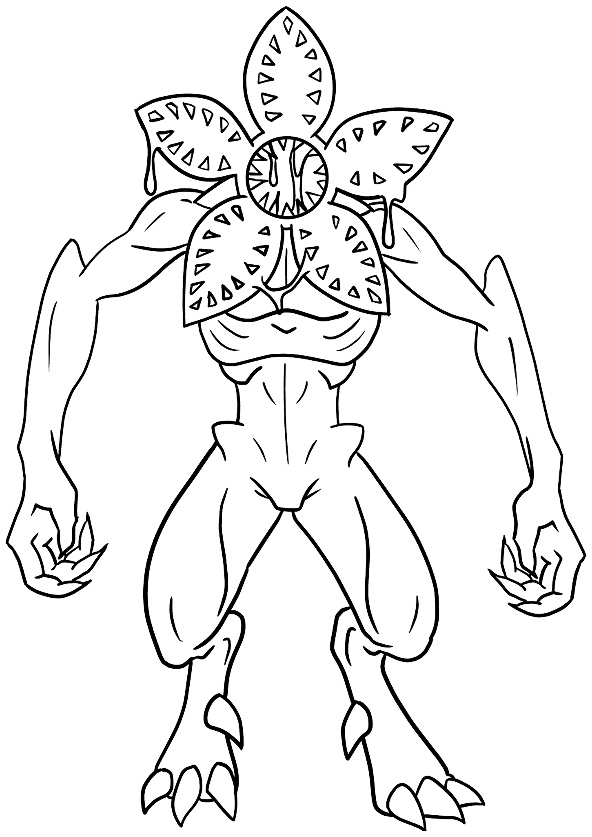 Desenhos para colorir de stranger-things para imprimir - Páginas de  Stranger Things para colorir para crianças, image size:2000x2828