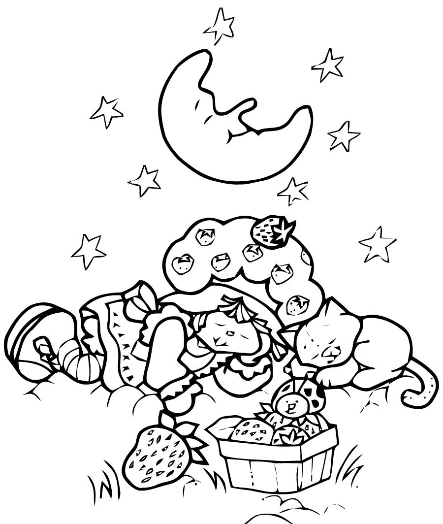 Strawberry Charlotte no seu velho estilo de ilustração Strawberry Charlotte no seu velho estilo de ilustração