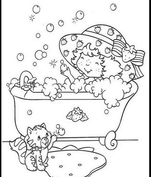 Desenho para colorir - baixar pdf grátis  Strawberry shortcake coloring  pages, Horse coloring pages, Cartoon coloring pages