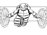 Páginas de Tartarugas ninjas para colorir e imprimir para crianças