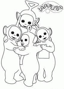 Teletubbies páginas para colorir para crianças