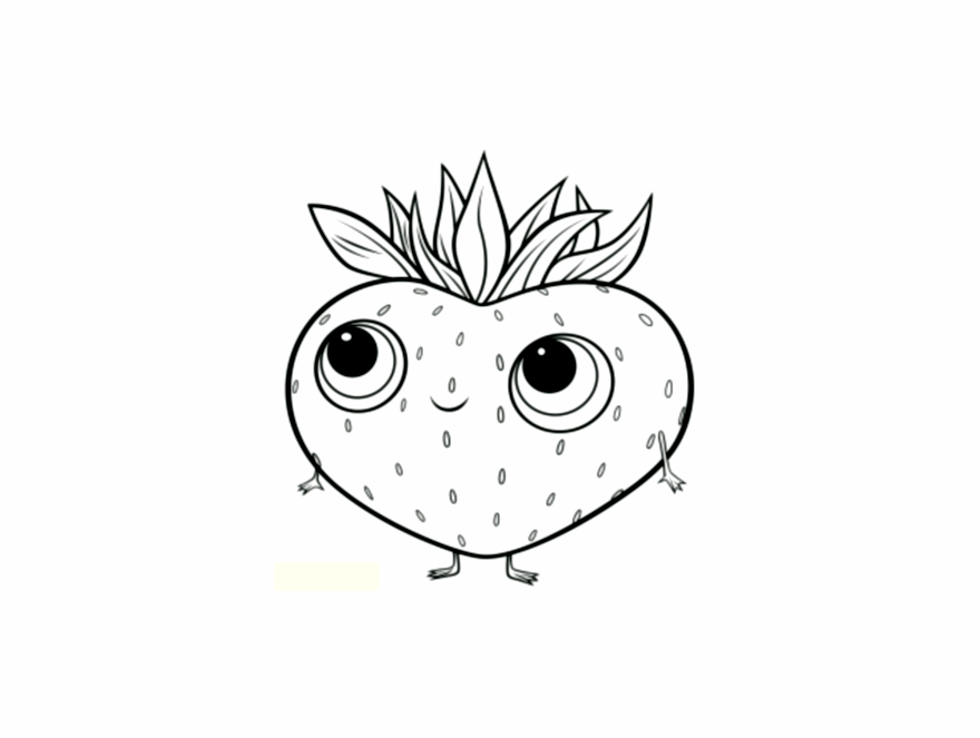 Fraisy, uma personagem encantadora da ilha de Miam-nimaux Fraisy, uma personagem encantadora da ilha de Miam-nimaux