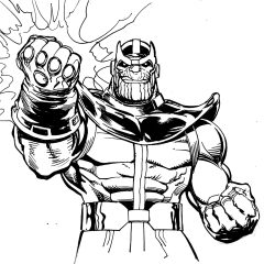 Páginas de Thanos para colorir e imprimir para crianças