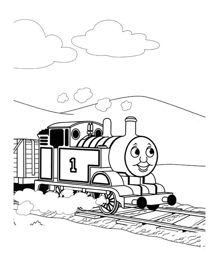 Imagem de Thomas e seus amigos para descarregar e colorir - Thomas e seus  amigos - Just Color Crianças : Páginas para colorir para crianças