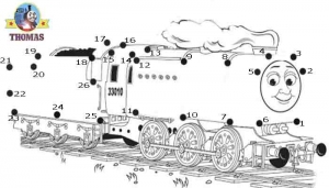 Desenho de Thomas e seus amigos livre para imprimir e colorir