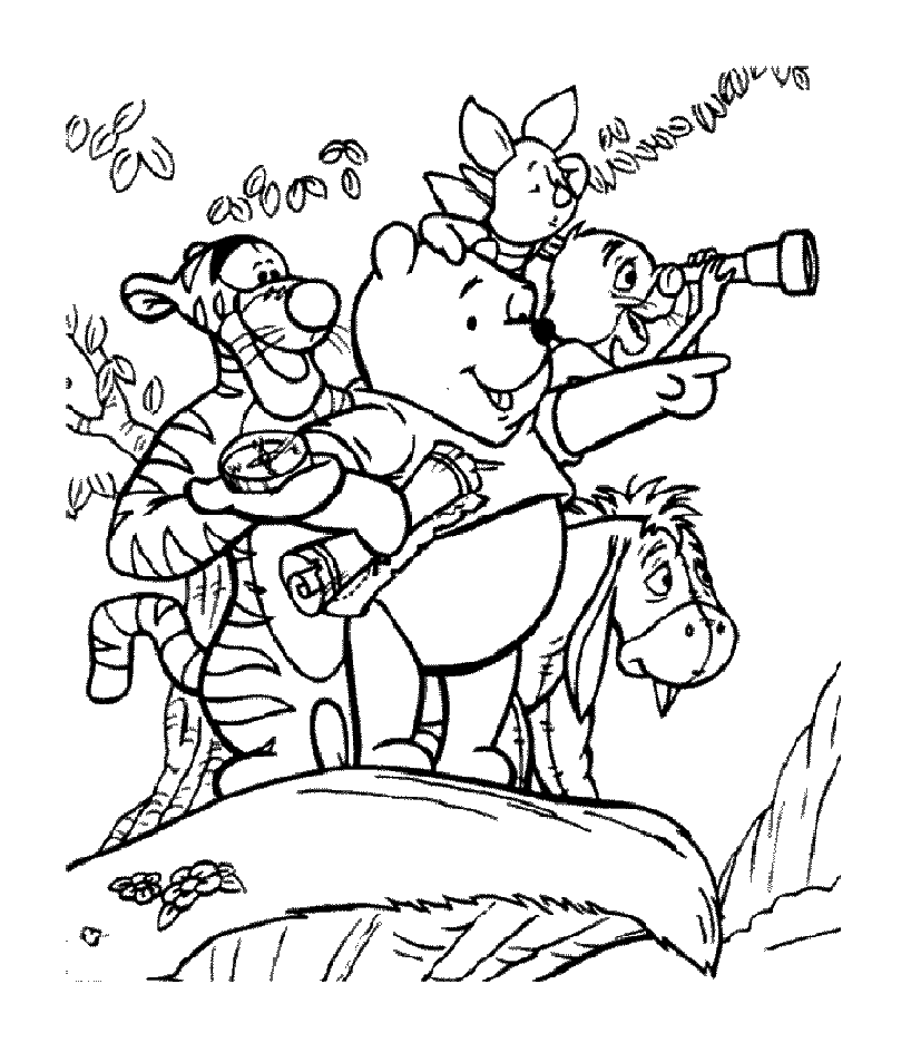 Desenho gratuito de Winnie the Pooh para imprimir e colorir (Ursinho Puff) Desenho gratuito de Winnie the Pooh para imprimir e colorir (Ursinho Puff)