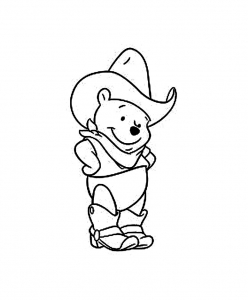 Desenho gratuito de Winnie the Pooh para descarregar e colorir