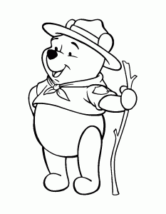 Winnie the Pooh colorir páginas para imprimir