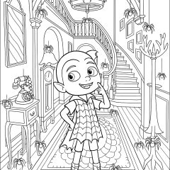 Páginas de Vampirina para colorir e imprimir para crianças