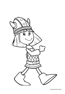 Coloriage de Vic the Viking à imprimer