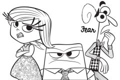 Páginas de Divertida Mente para colorir e imprimir para crianças