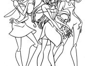 Páginas de Winx para colorir e imprimir para crianças