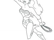 Desenhos de Wonder Woman para colorir
